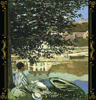Claude Monet - River Scene at Bennecourt, Seine, 1868