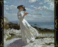 Sir William Orpen, Grace Reading at Howth Bay (1908-1912)