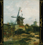 Van Gogh - Windmills on Montmartre, Le Moulin de Blute-Fin, 1886
